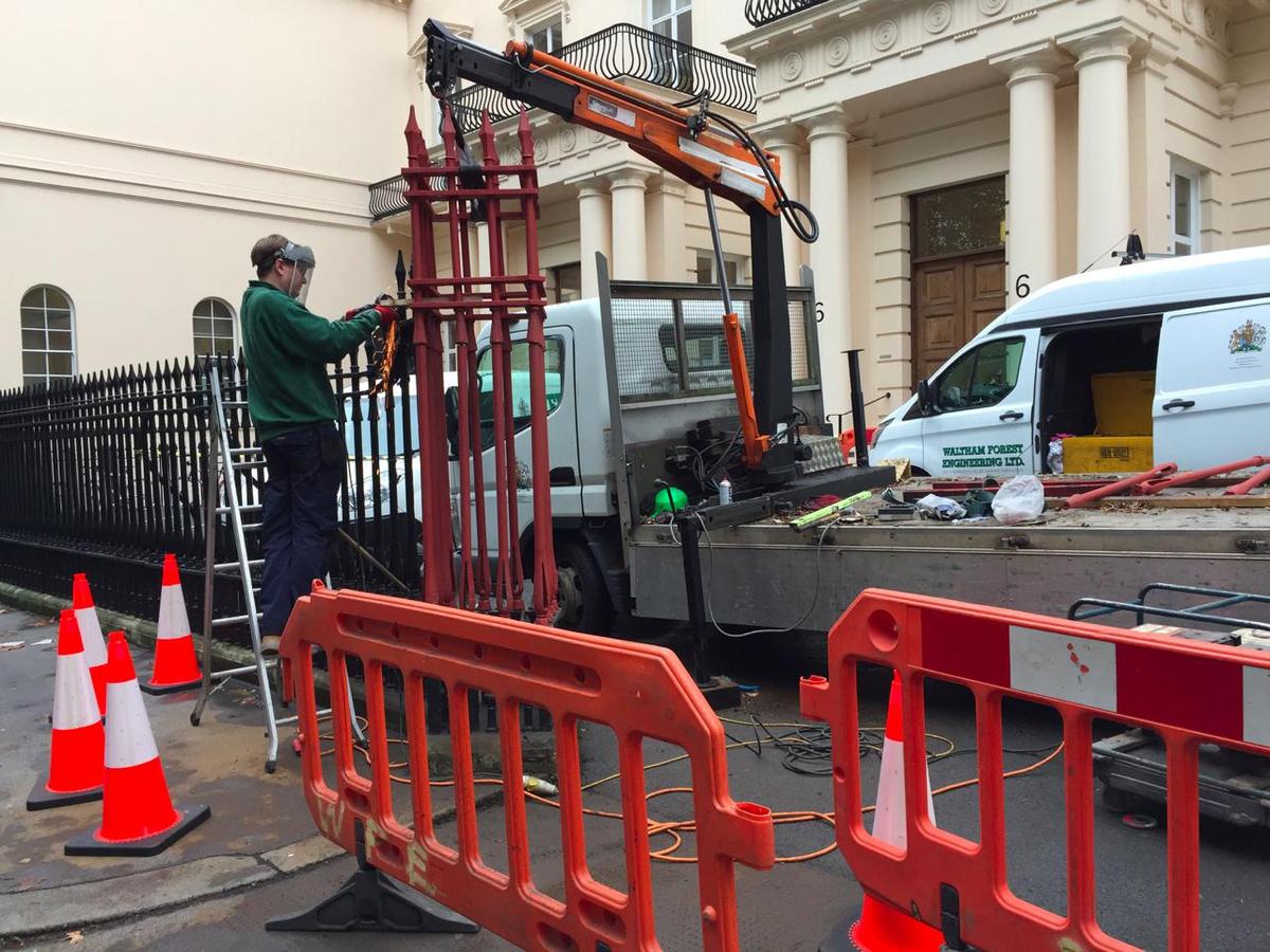 Repair of the Exit Column, The Royal Society, London SW1