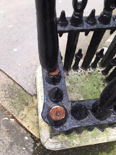Repair of the Exit Column, The Royal Society, London SW1