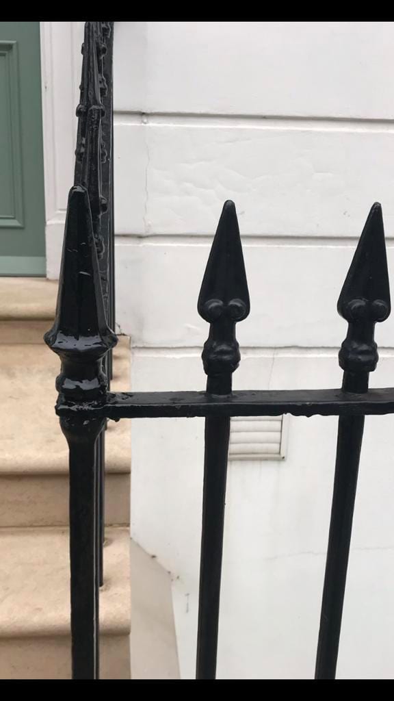 Re-securing Finial, Chelsea, London SW3