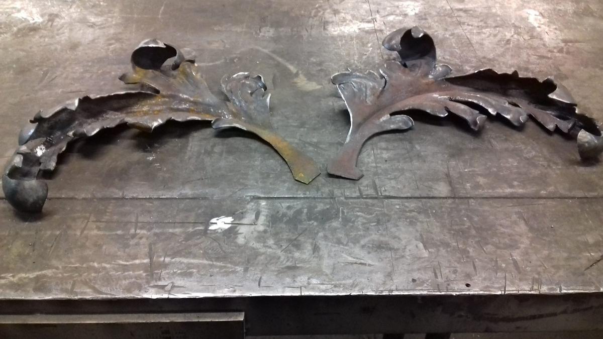 GATE DECORATIONS MADE TO REPLACE MISSING ORIGINALS