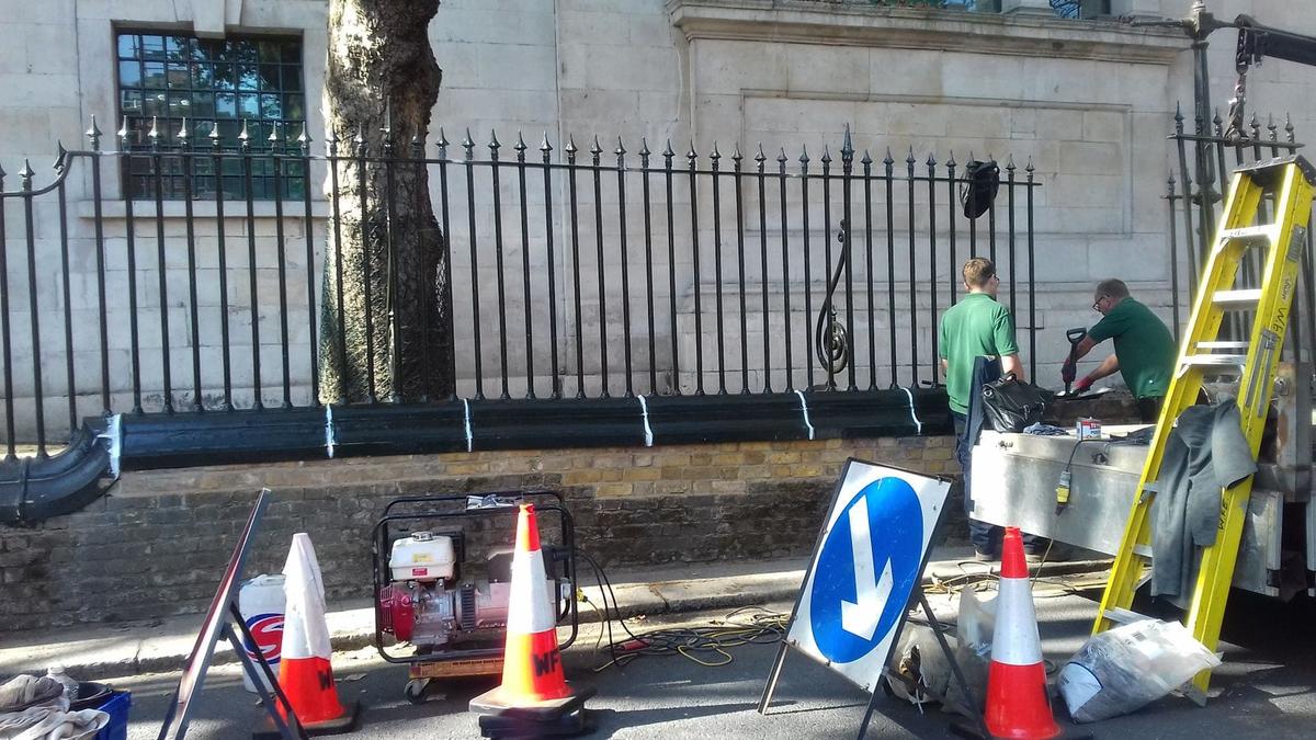 Railing Repairs, St. Luke's, Old Street