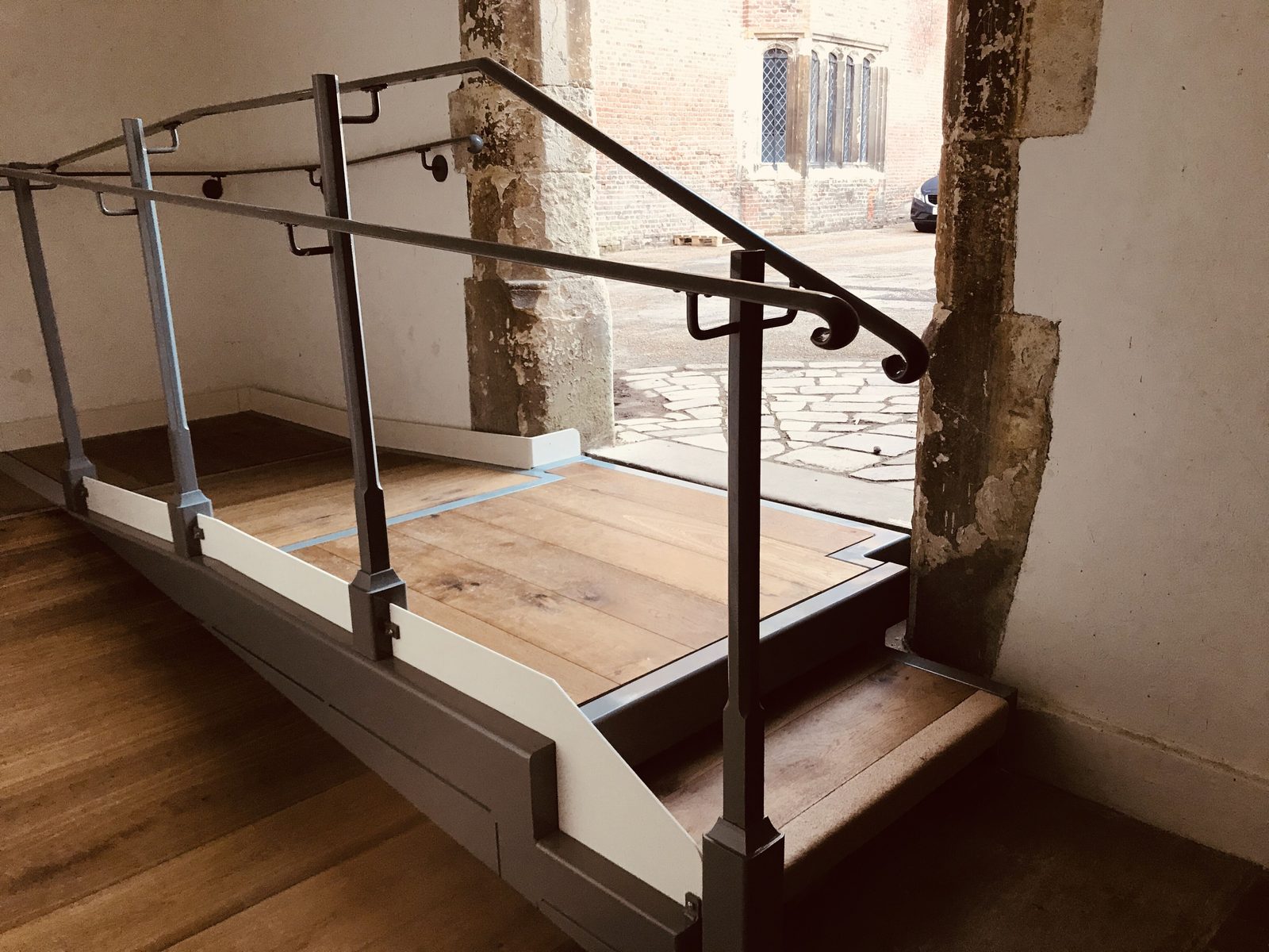 Ramp for the Royal Tennis Court at Hampton Court Palace