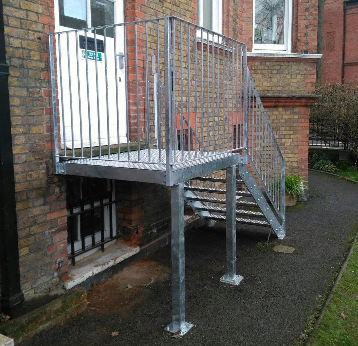 New Mild Steel Galvanised Staircase