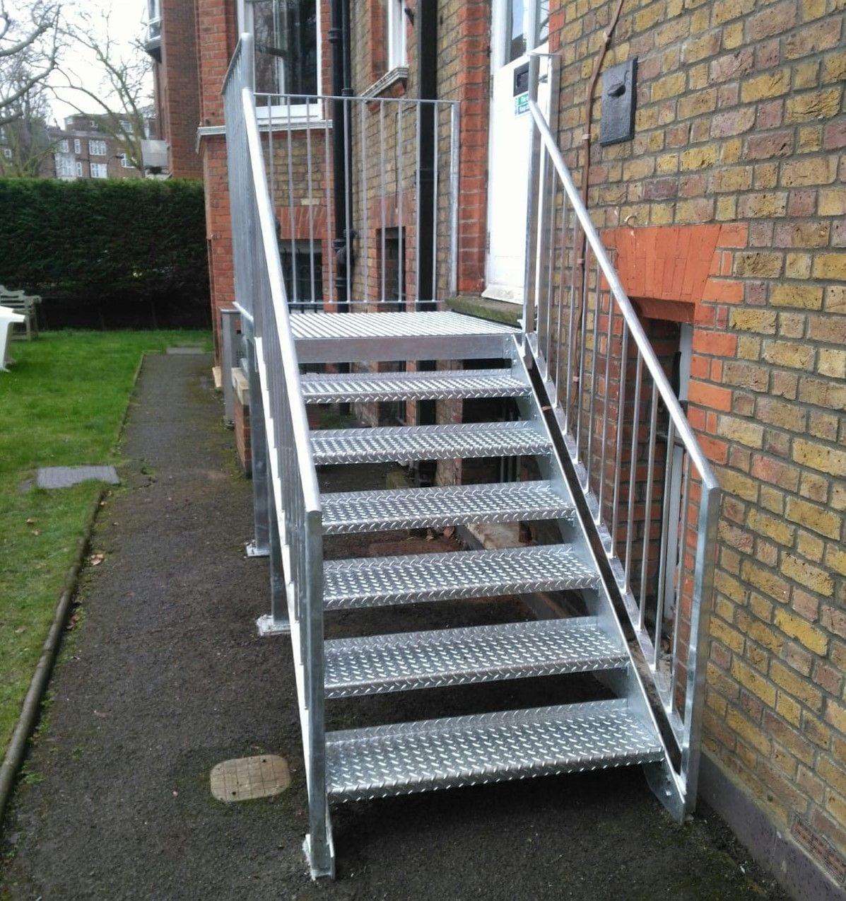 New Mild Steel Galvanised Staircase