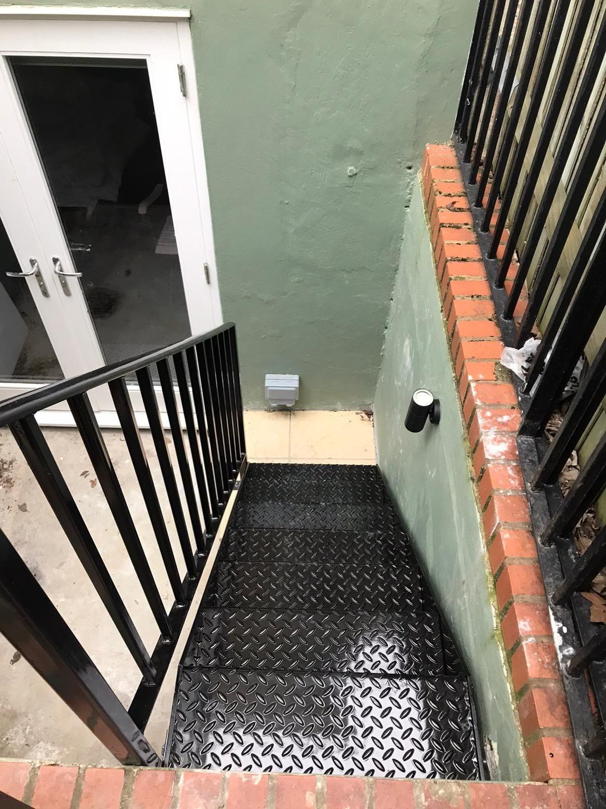 Mild Steel Staircase and Handrail