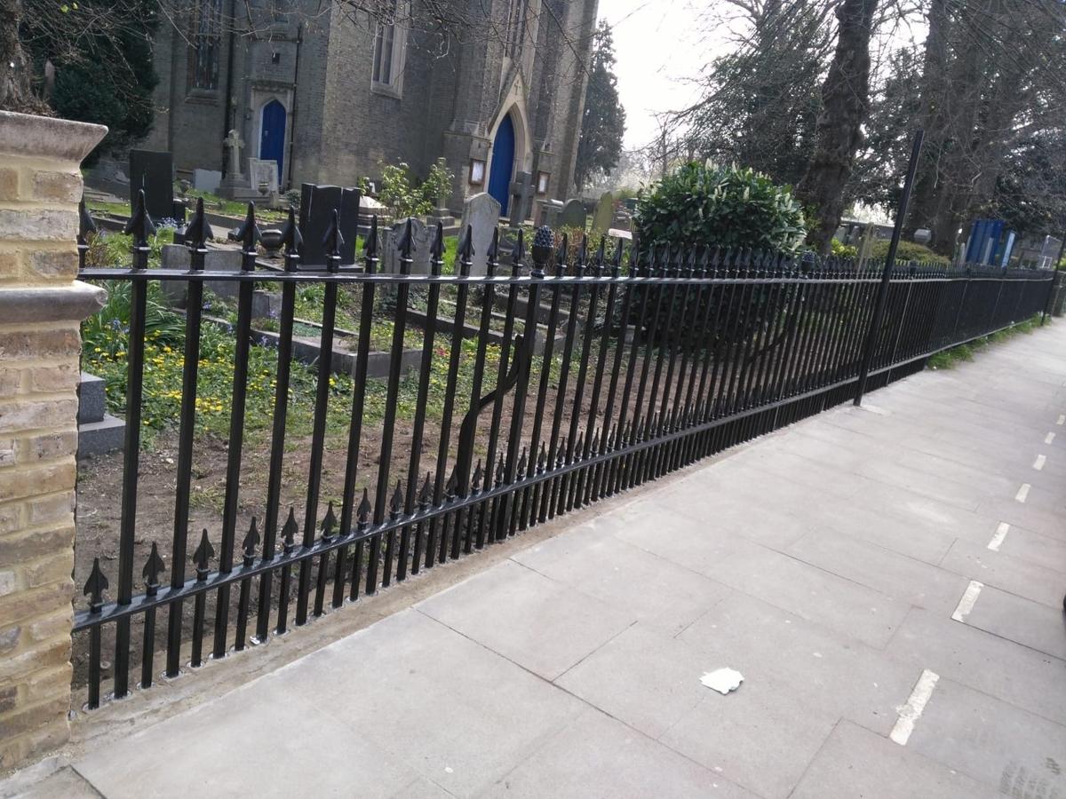 Second Major Railing Repair Project, Grade II Listed St. James' Church, Enfield
