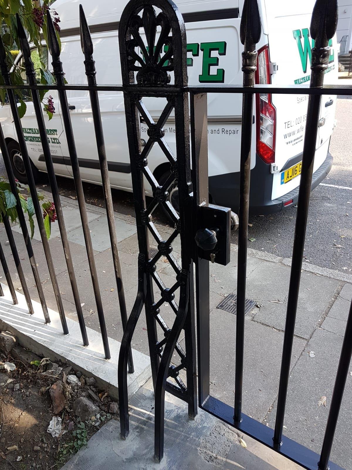 New Gate, Gate Column, Backstays and Railings,