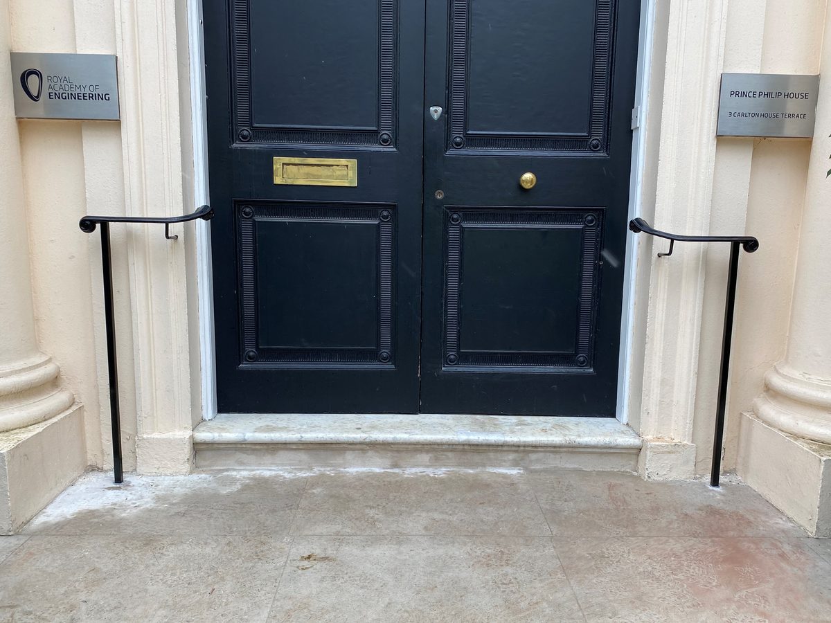 New Entrance Handrails for The Royal Academy of Engineering