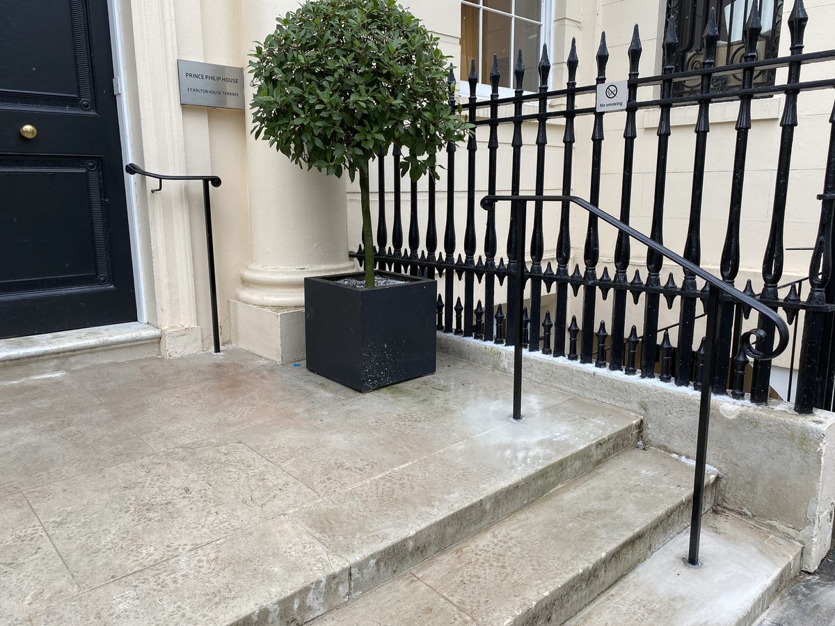New Entrance Handrails for The Royal Academy of Engineering