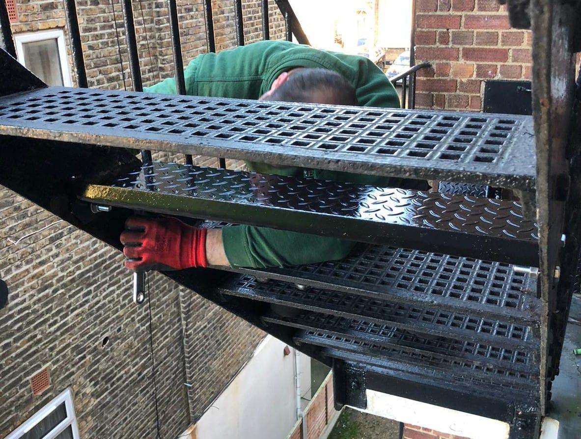 REPLACEMENT OF STAIR TREADS