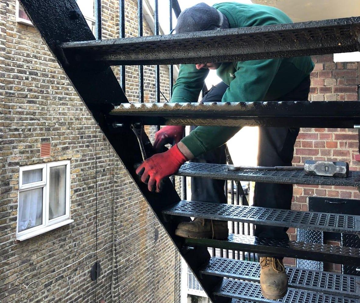 REPLACEMENT OF STAIR TREADS