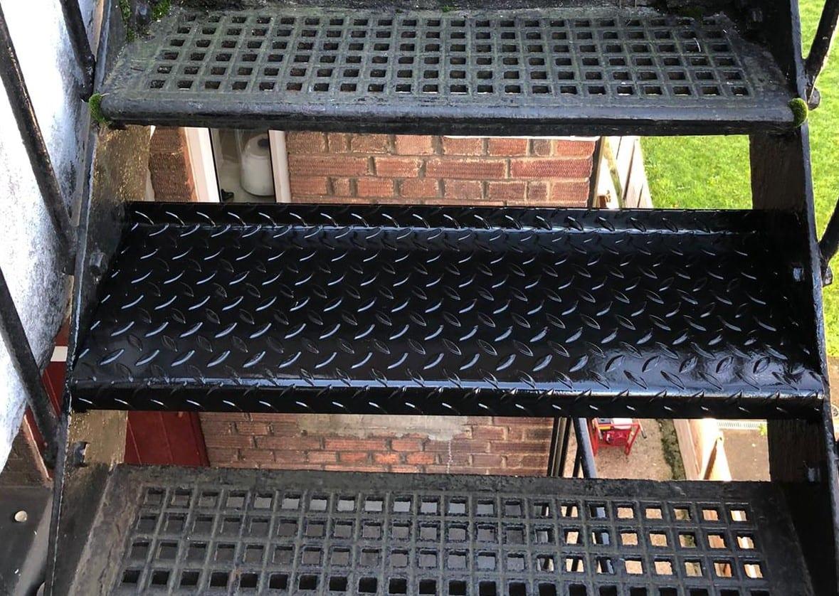 REPLACEMENT OF STAIR TREADS
