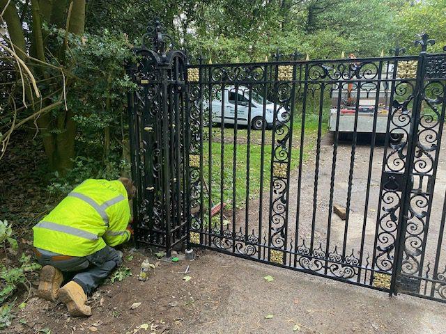 Repair of Damaged Gate and Gate Column, Grade II Listed Property, Hagley
