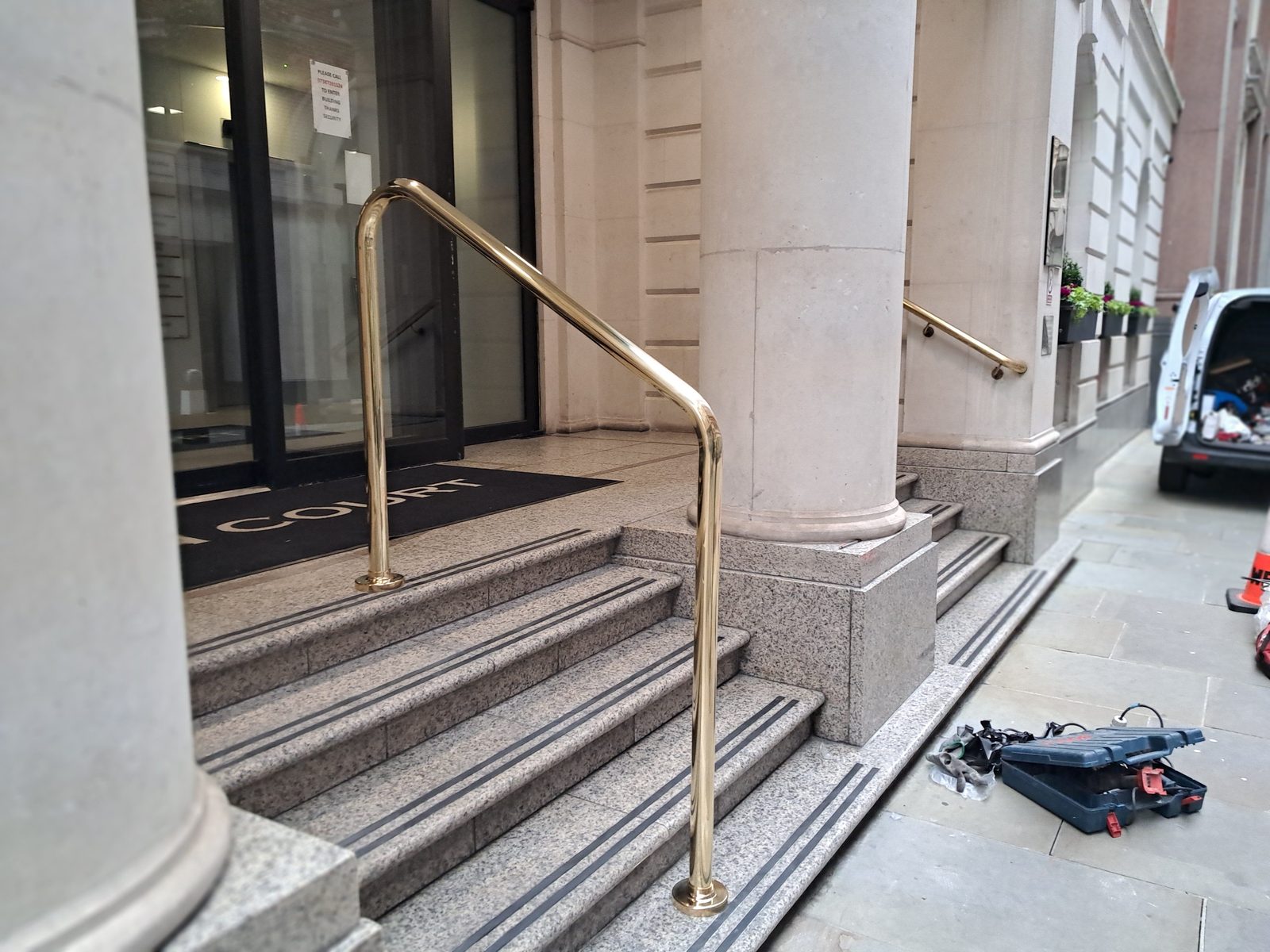 New Brass Handrail for City Offices