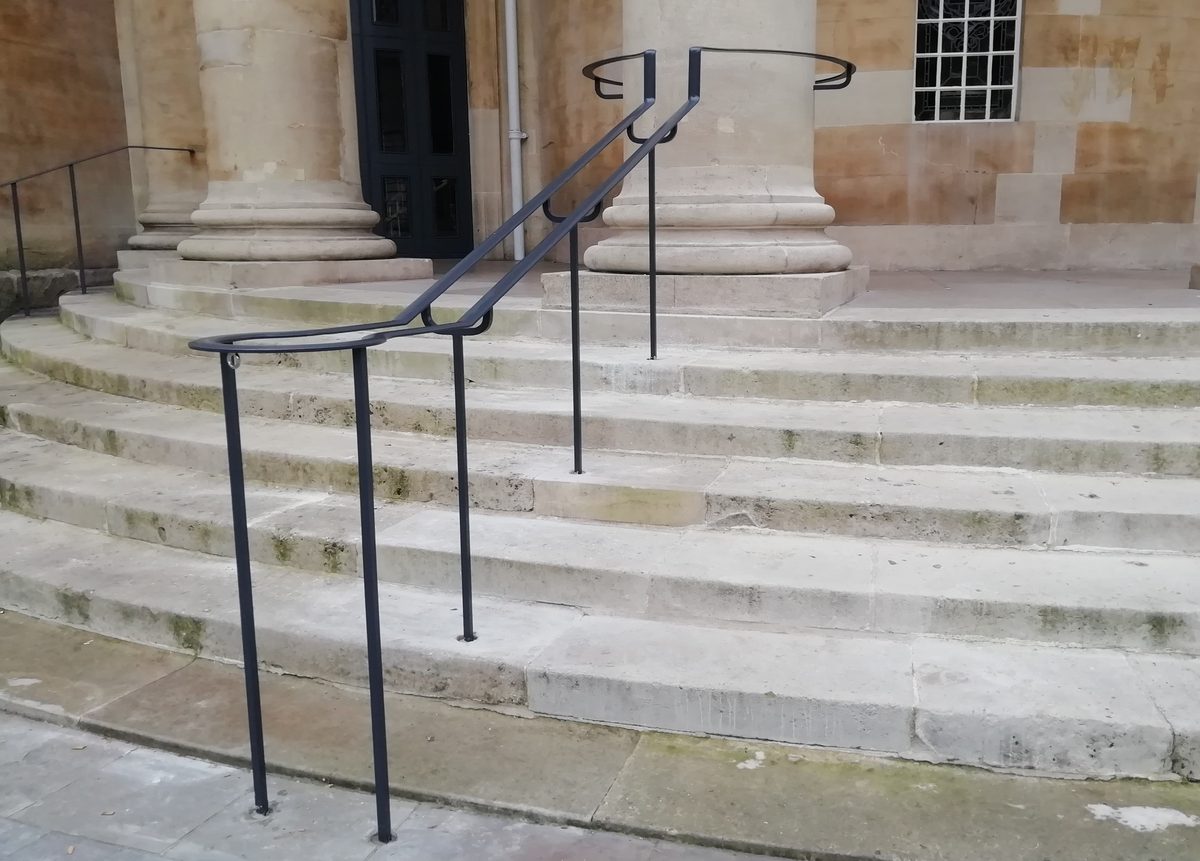 New Portico Handrails, All Souls Langham Place, London W1
