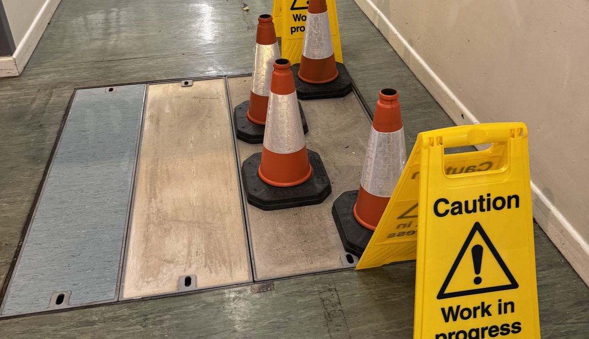 Replacement of Damaged Floor Duct Covers, Dane Street Health Centre, Stevenage