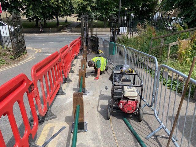 Replacement of Barriers, Brockwell Park Lido Entrance