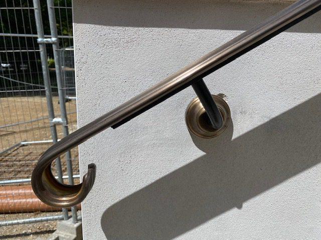 Brass Entrance Handrails, Canterbury