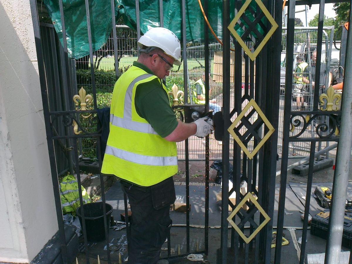 GATE RESTORATION WORK ON SITE
