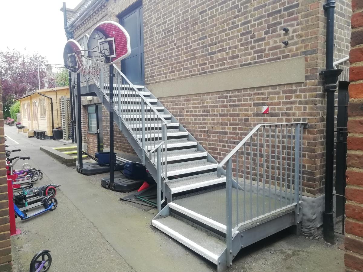 Fire Escape Inspection, St. Joseph's, Upminster