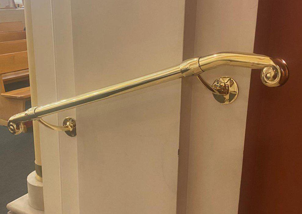 New Brass Handrail for Grade II Listed St. Peter's Eaton Square