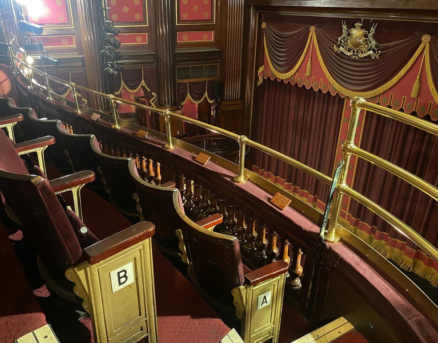 New Brass Handrails, St. Martin’s Theatre, London